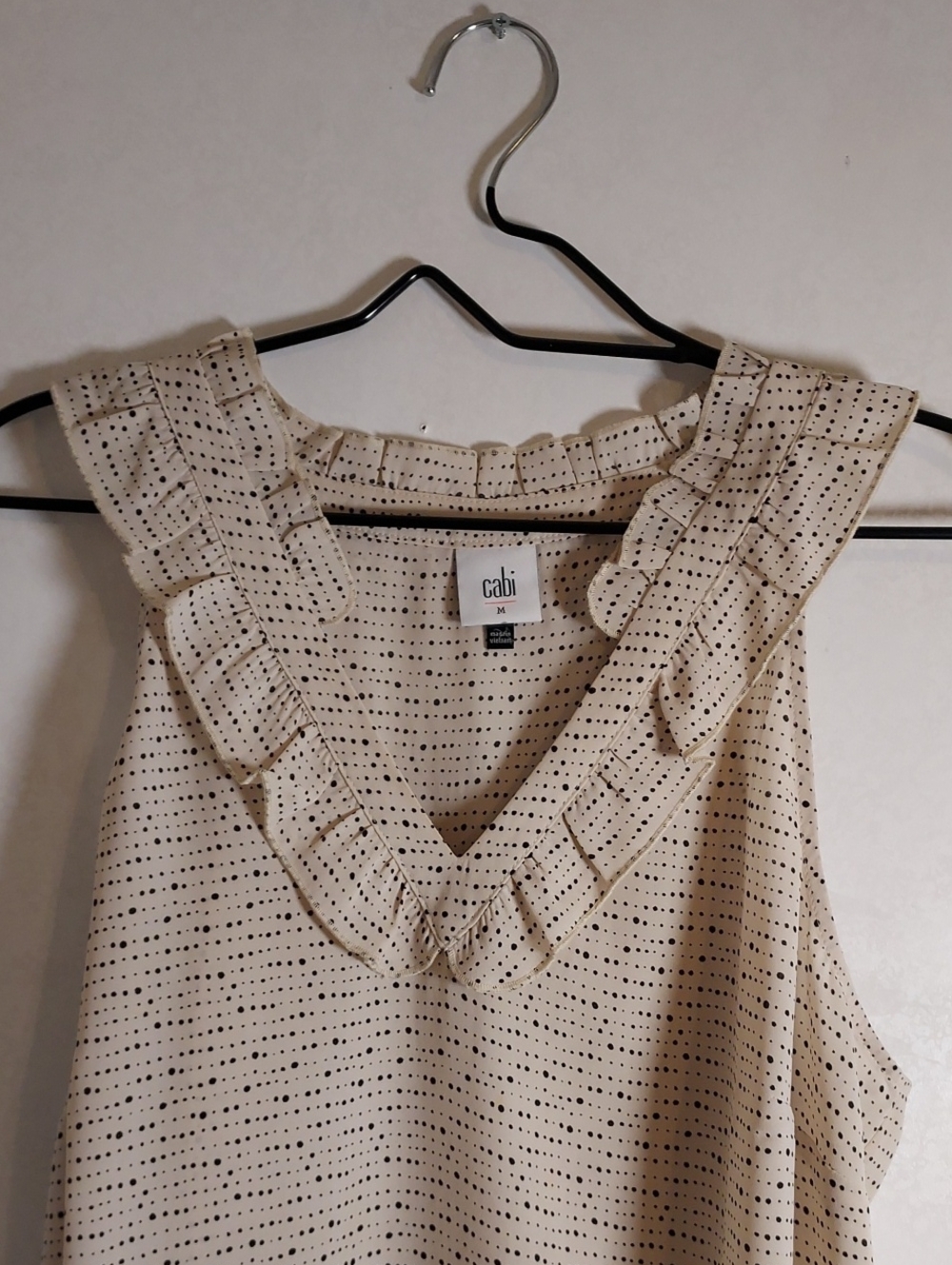Cabi Ruffle Front Sleeveless TOP - Picture 5 of 7